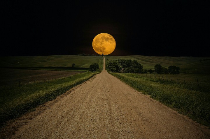 huge moon