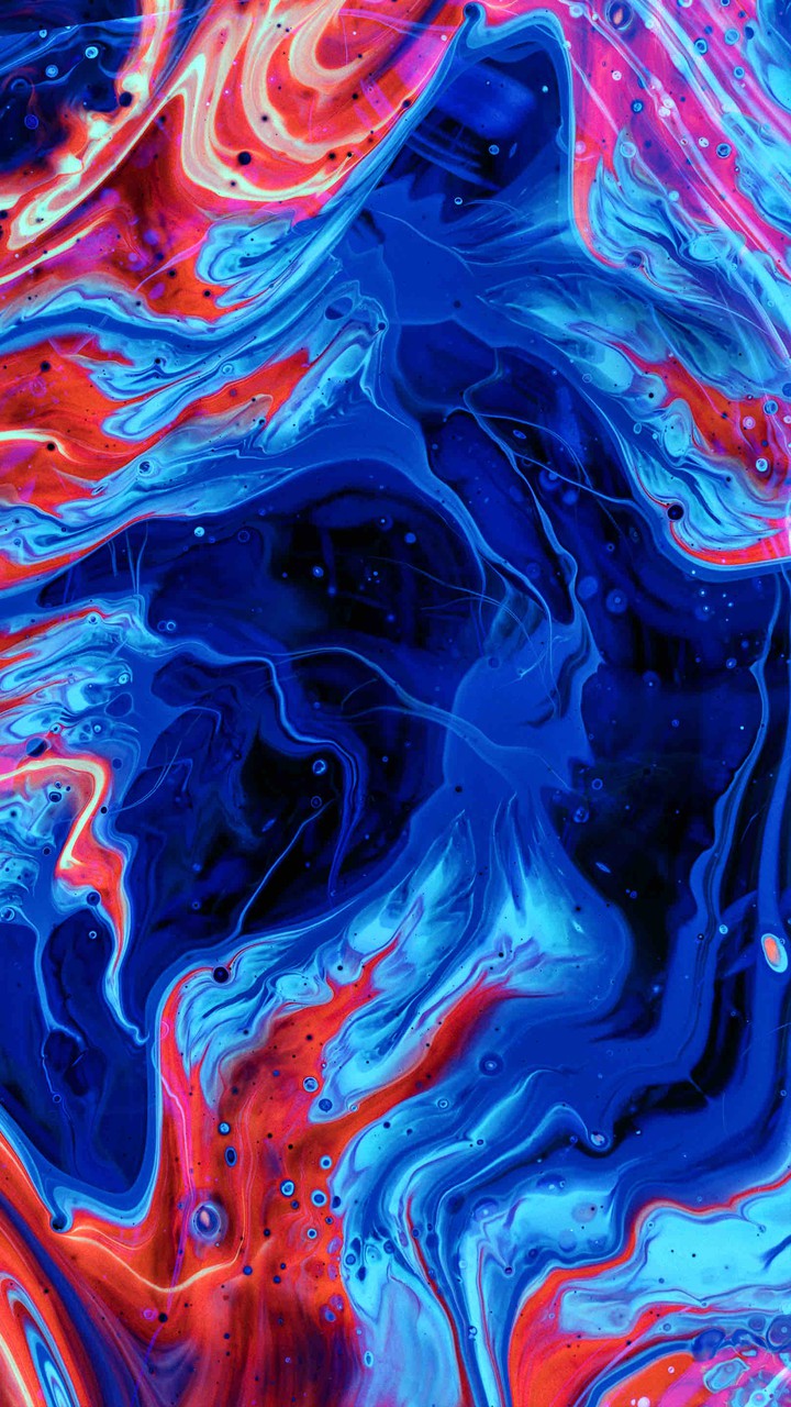 Blue and Red Fluid