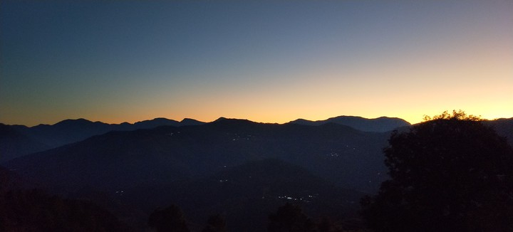 Sunset in the Himalayas