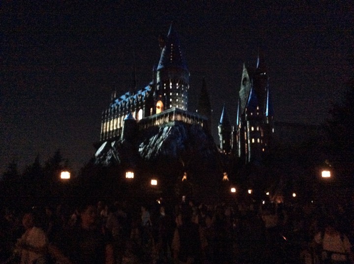 Hogwarts at night