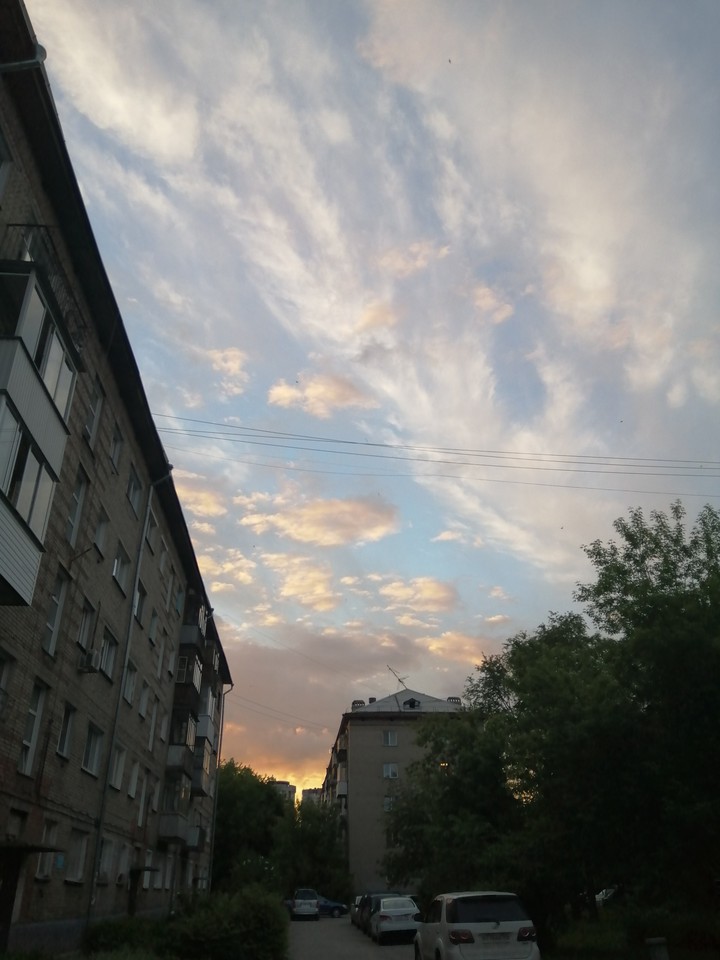 закат.