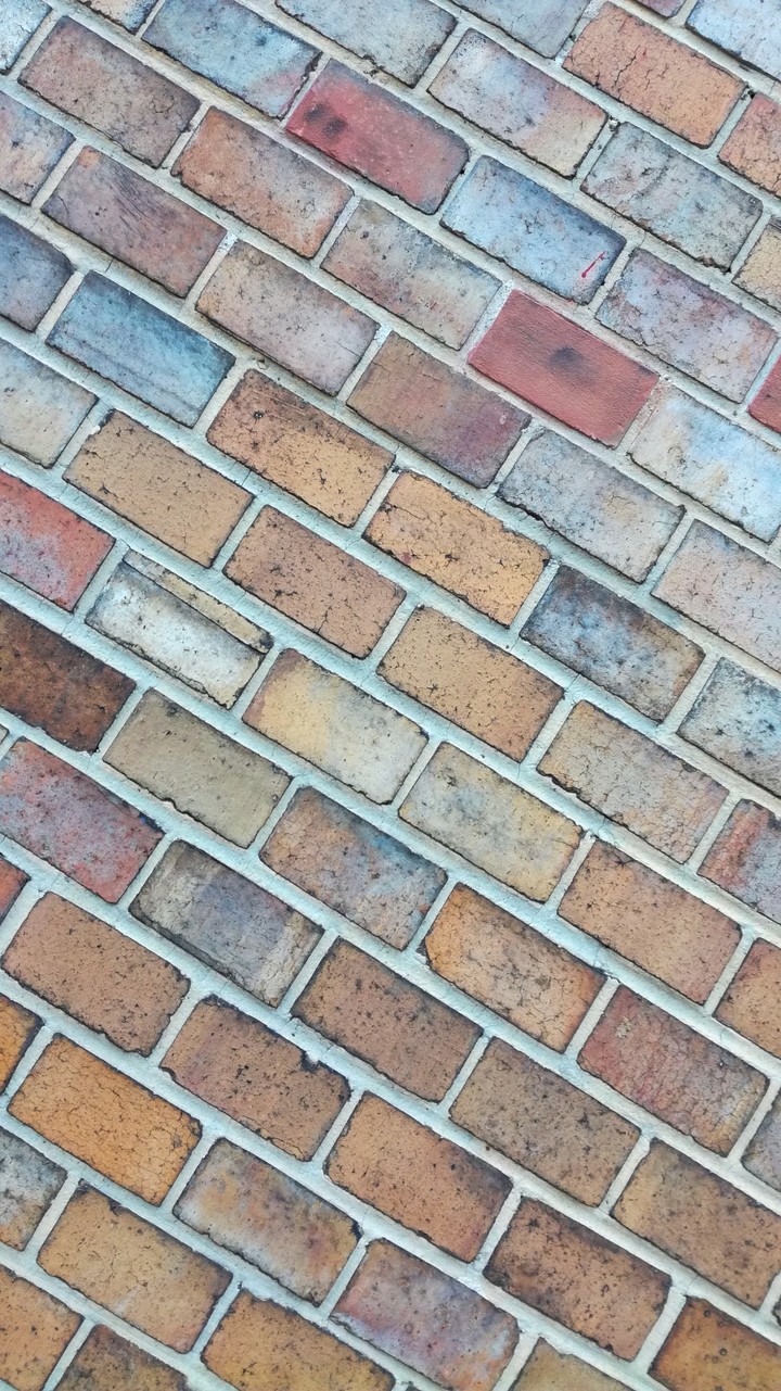 Beautiful brick wall in Prague, Czechia