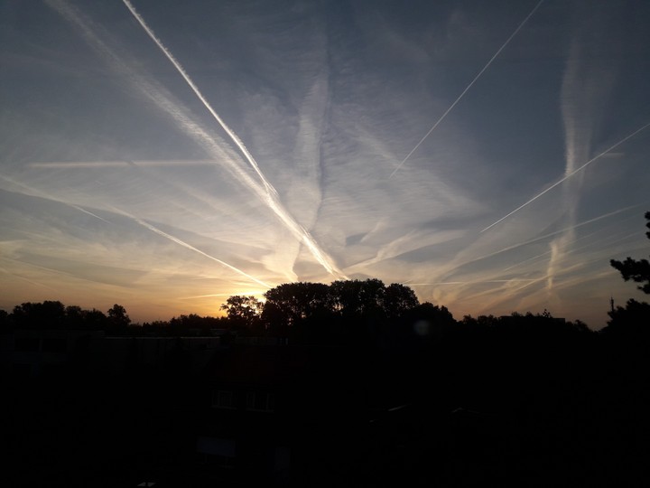 sunset in Belgium