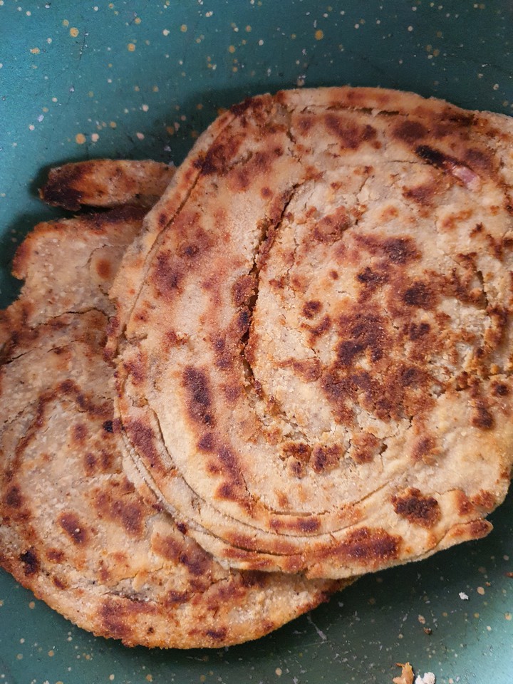 Garlic Stuffed Paratha (Indian Bread)