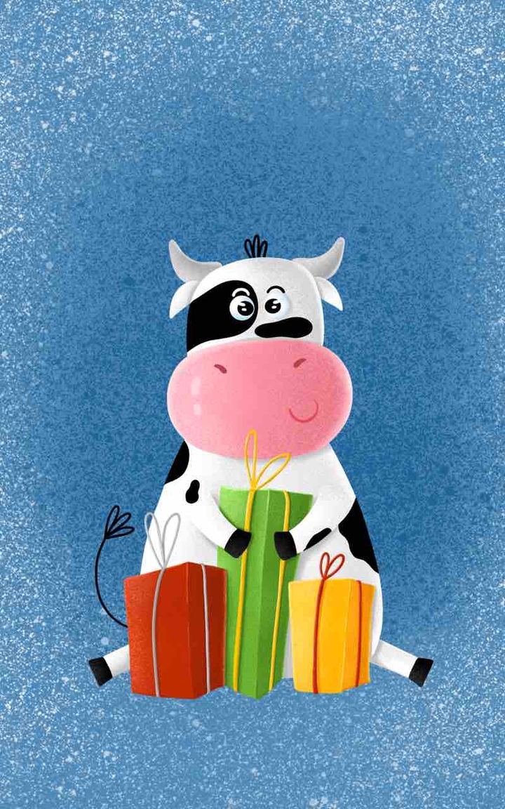 New Year Cow