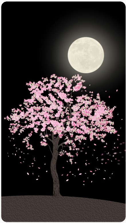 Blossom at night