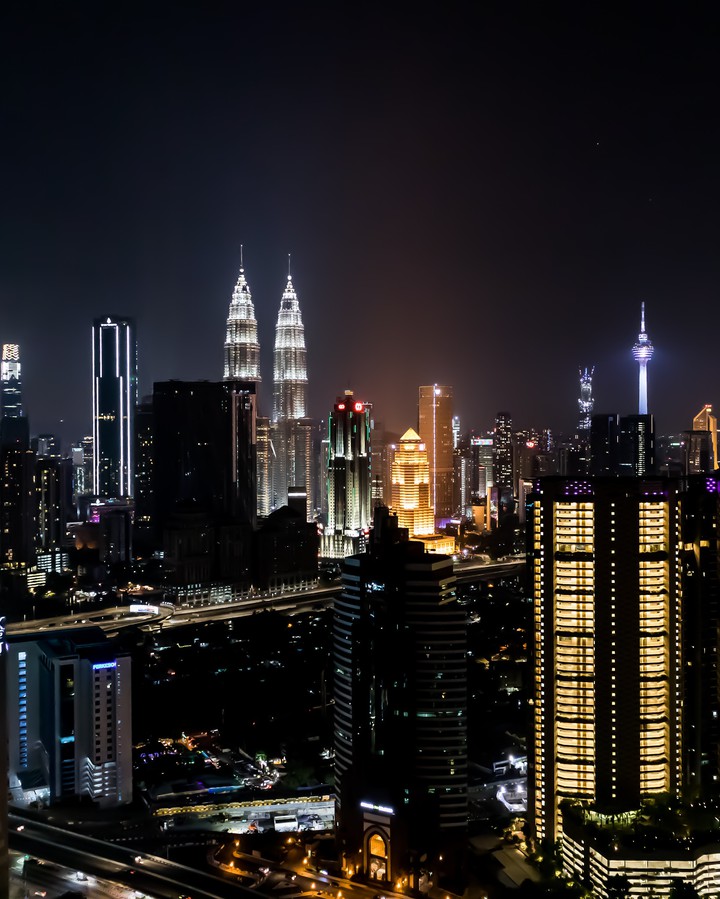 A city full of lights.
