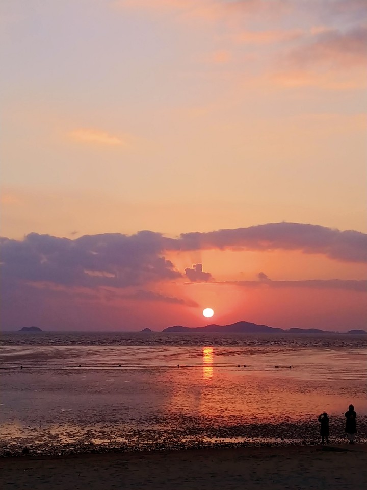 sun set in S.Korea