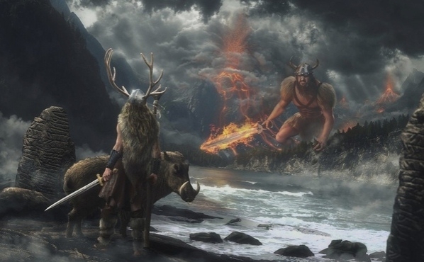 Battle with a giant