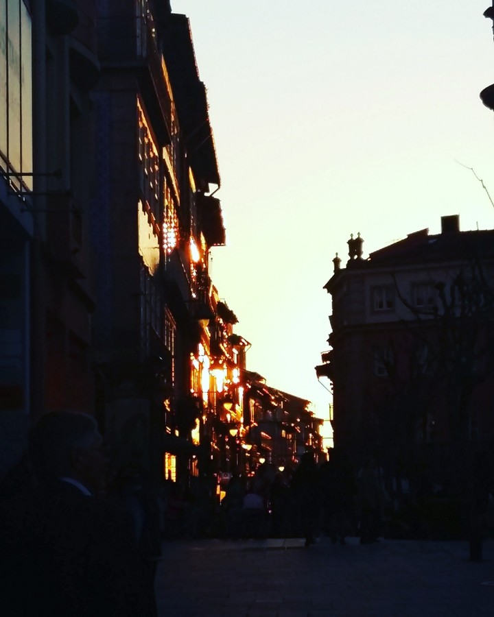 City at dawn