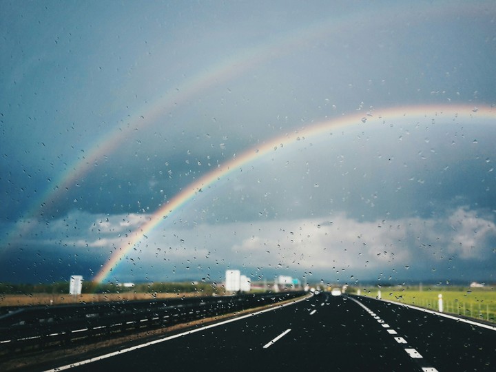 Double rainbow:)