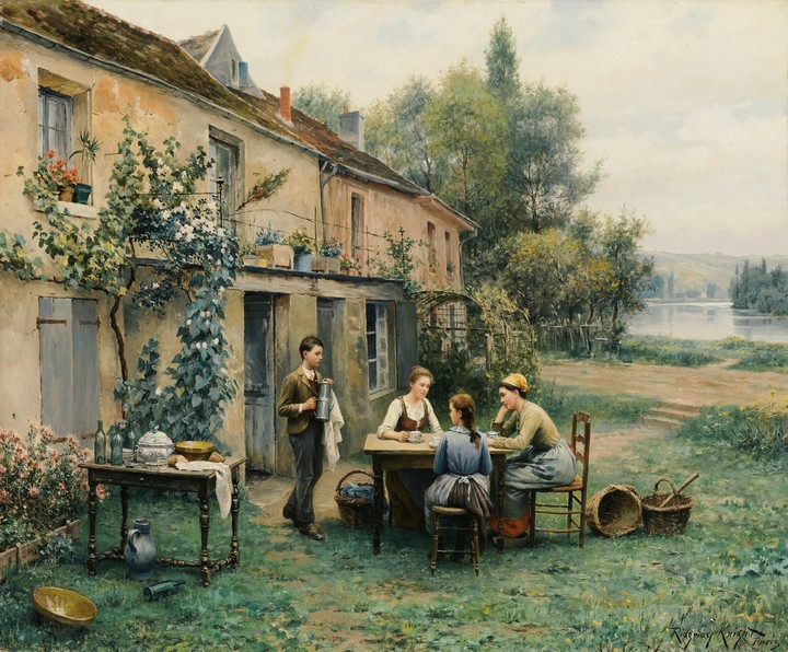 bahçede çay