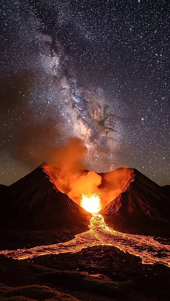 обои stratovolcano, Volcano