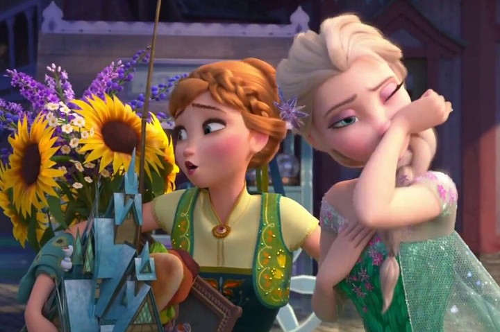 Anna and Elsa frozen fever