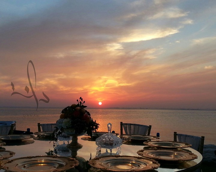 Wedding in the sunset