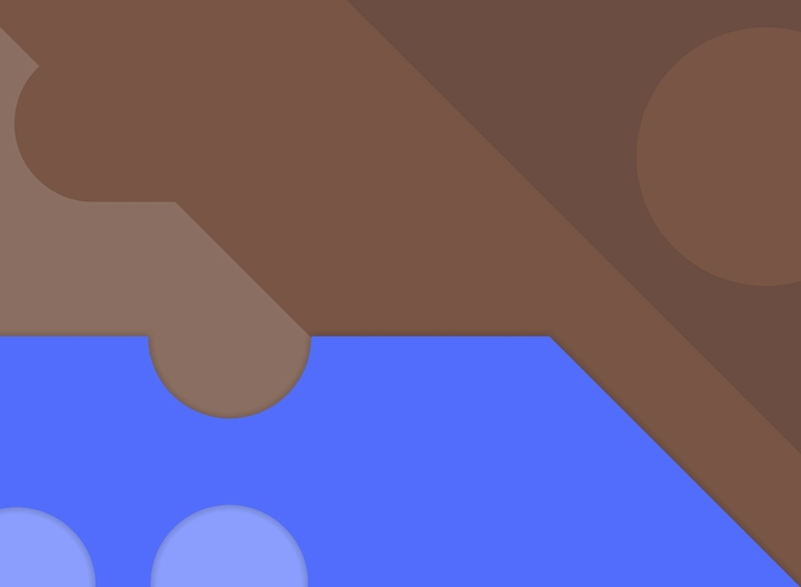 Indigo on brown