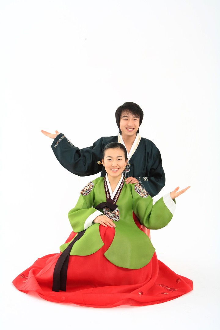 Couple in Korean Dress I