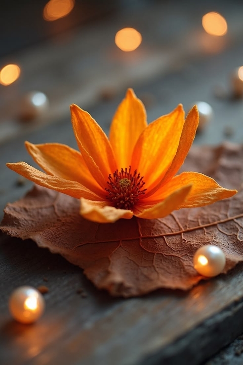 Orange, Pollen वॉलपेपर