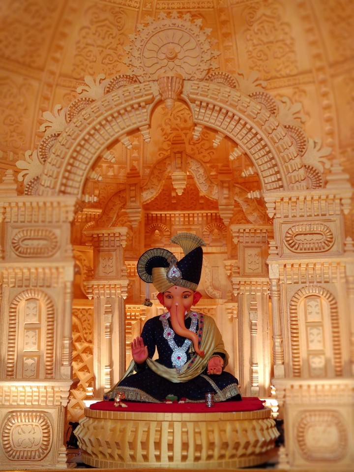 GANESH IDOL AT PANDAL