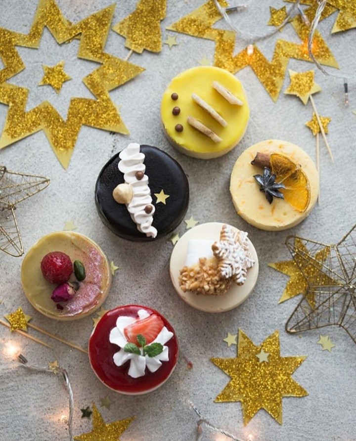 tasty variety of cakes