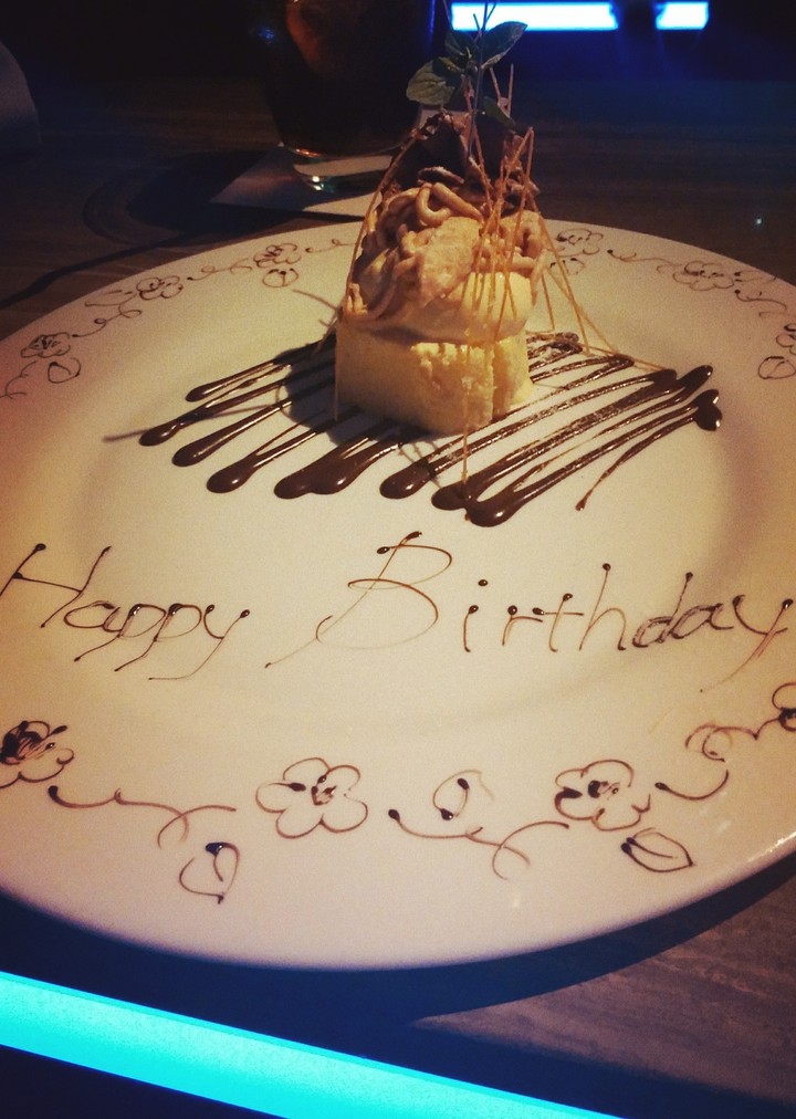 happy birthday dessert