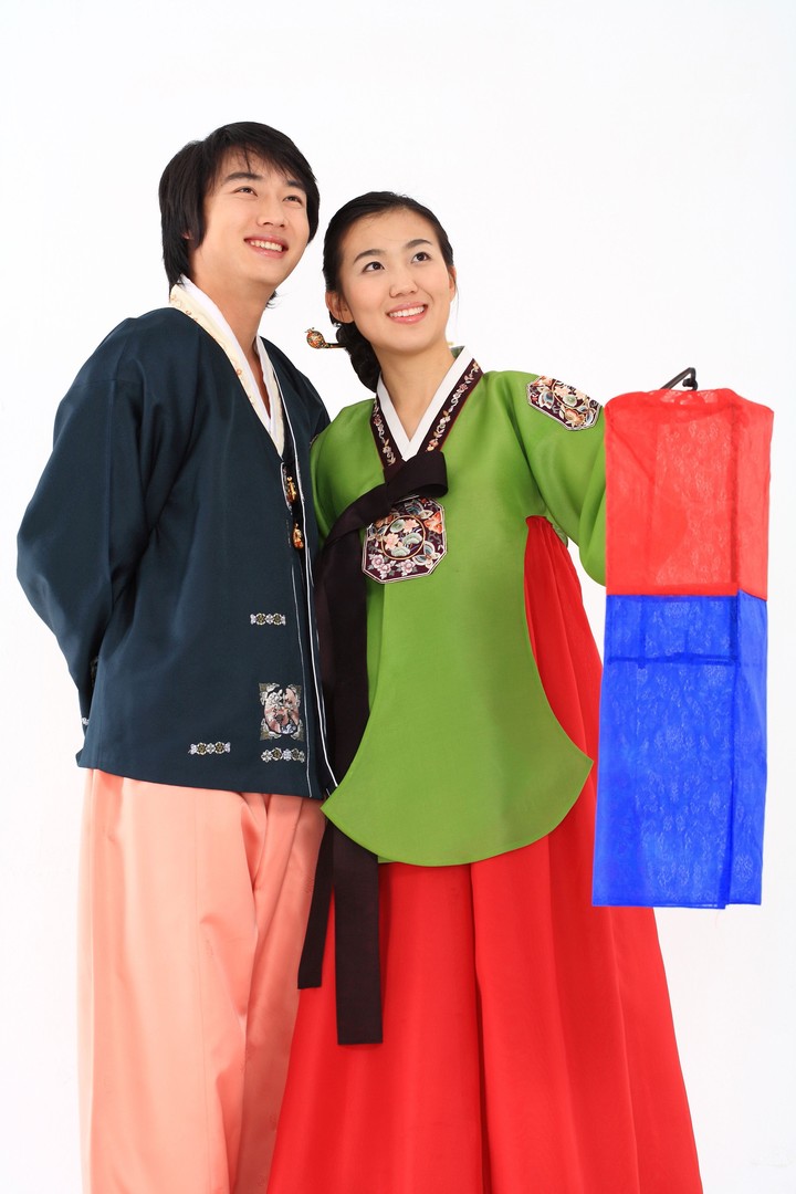 Couple in Korean Dress I
