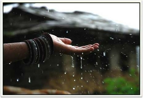 feeling of rain drops