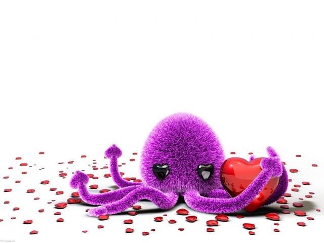 i love you octupus