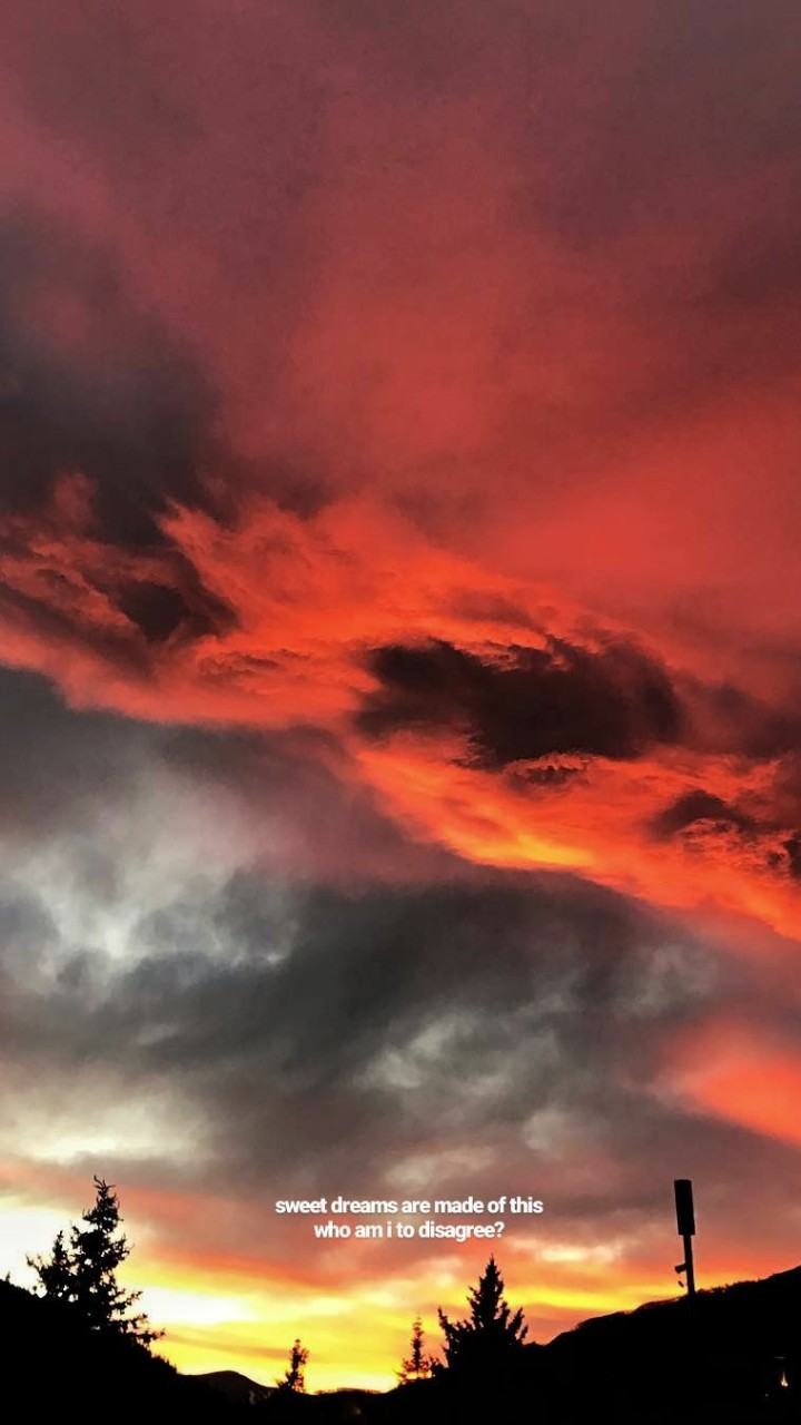 Sunset.