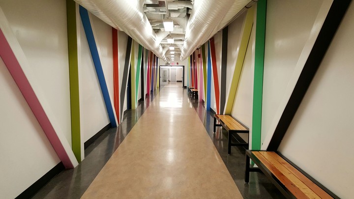 Rainbow hallway