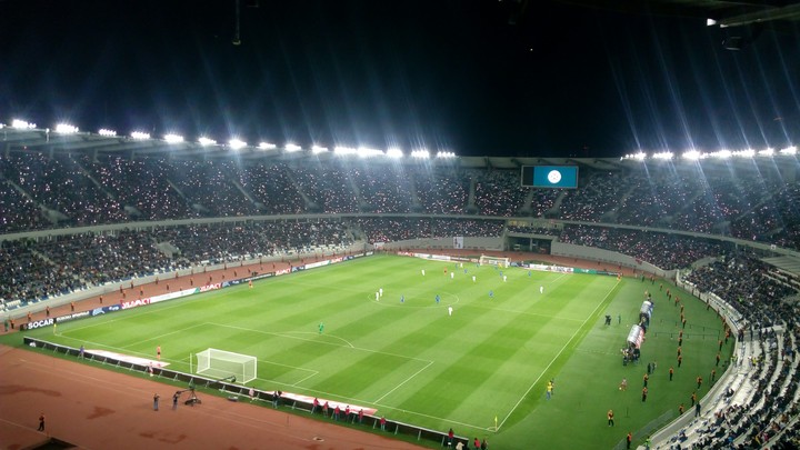Georgia: Dinamo Tbilisi stadium. match world star 2017