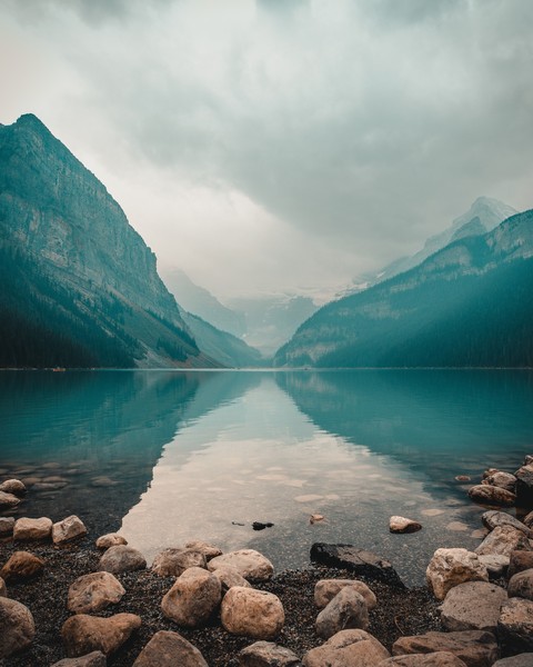 lake, cloud वॉलपेपर