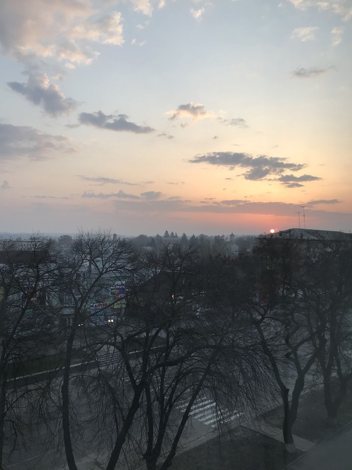 Sun rises