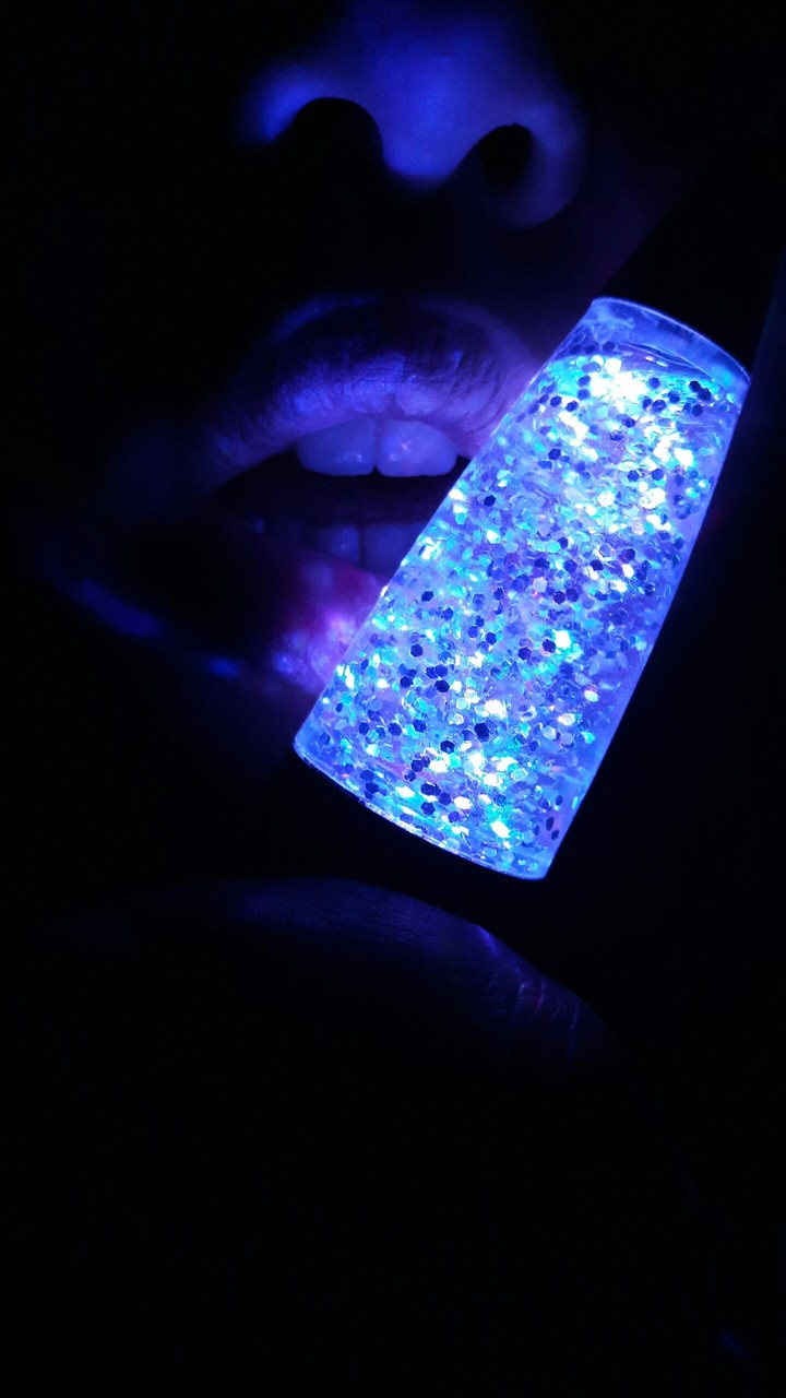 Lips and glitter