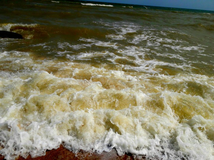 море,волны,ветер,дождь