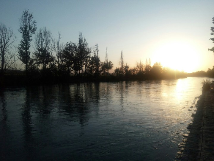 sun shadow river