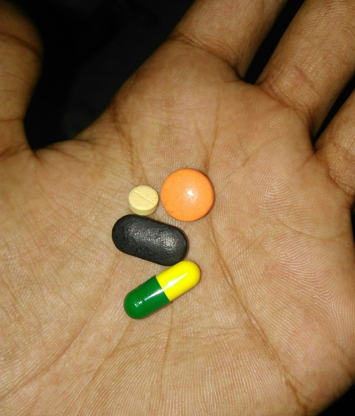 medicine in hand